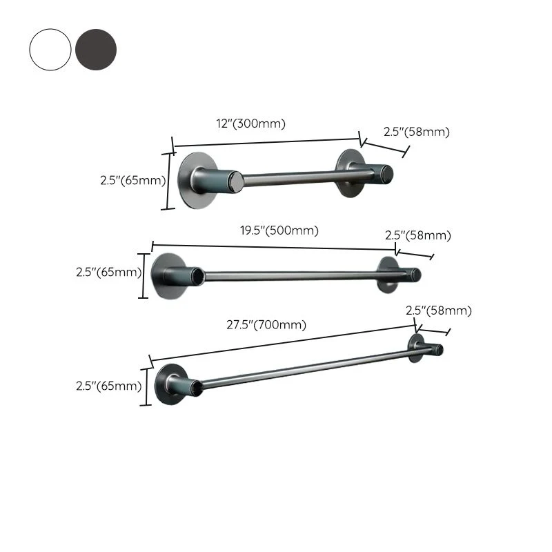 Juego de accesorios de baño moderno de 2 piezas, zapatero/toallero de metal Clearhalo