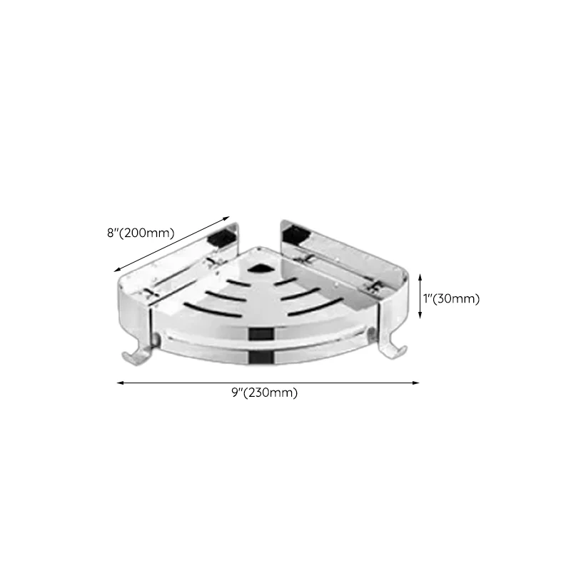 Juego de accesorios de baño moderno, soporte de papel, estante de baño, Kit de accesorios de baño plateados Clearhalo