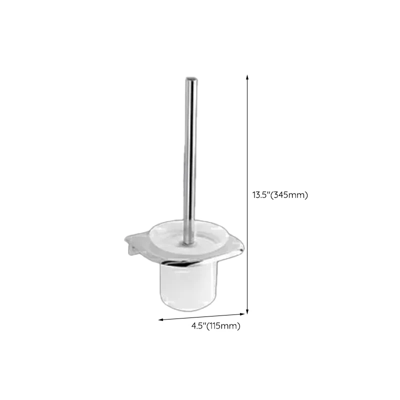 Juego de accesorios de baño moderno, soporte de papel, estante de baño, Kit de accesorios de baño plateados Clearhalo