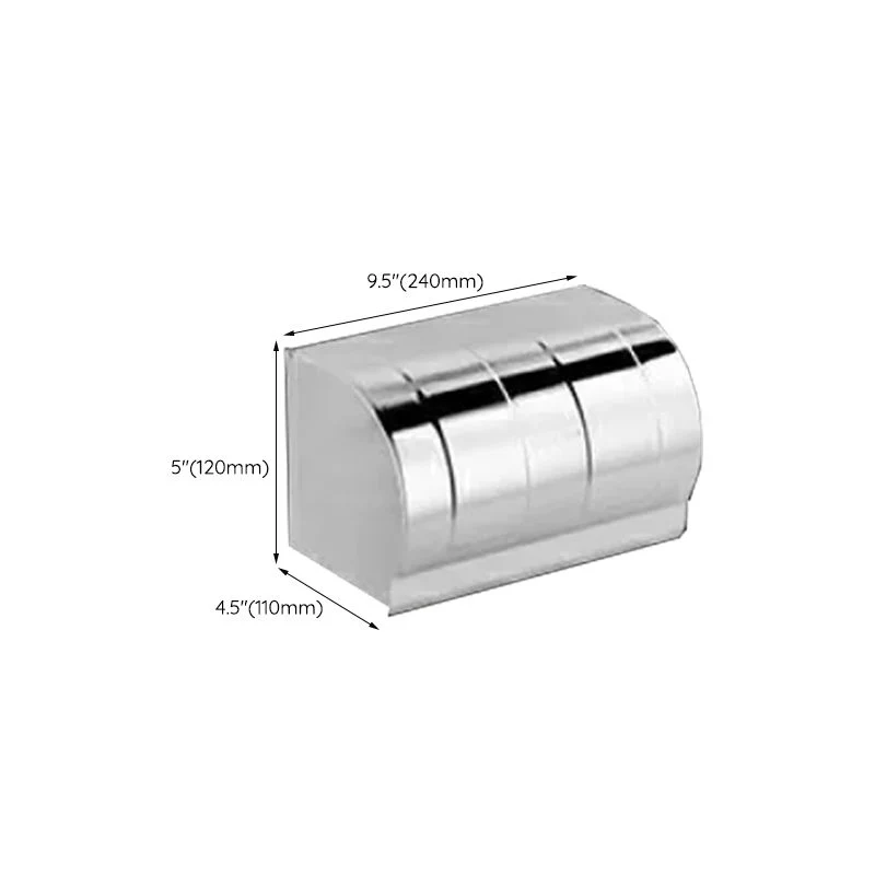 Juego de accesorios de baño moderno, soporte de papel, estante de baño, Kit de accesorios de baño plateados Clearhalo