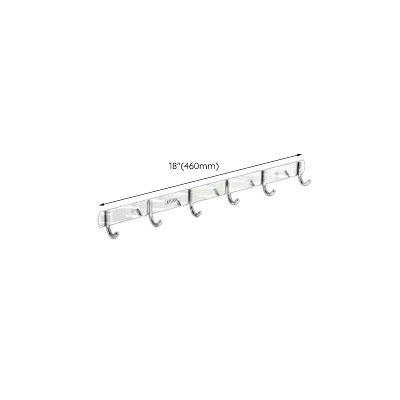 Juego de accesorios de baño moderno, soporte de papel, estante de baño, Kit de accesorios de baño plateados Clearhalo