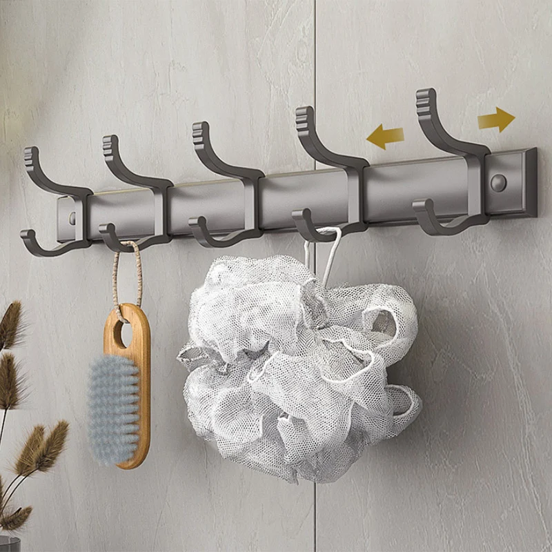 Juego de accesorios de baño moderno, toallero, soporte de papel, Kit de accesorios de baño gris Clearhalo
