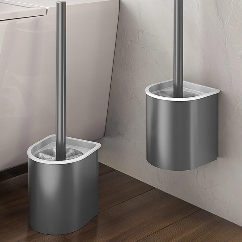 Juego de accesorios de baño moderno, toallero, soporte de papel, Kit de accesorios de baño gris Clearhalo