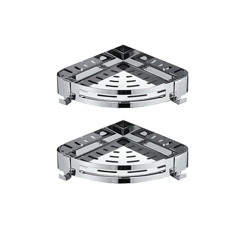 Juego de accesorios de baño modernos cromados, ganchos para batas de acero inoxidable, barra para toallas y estante para b...