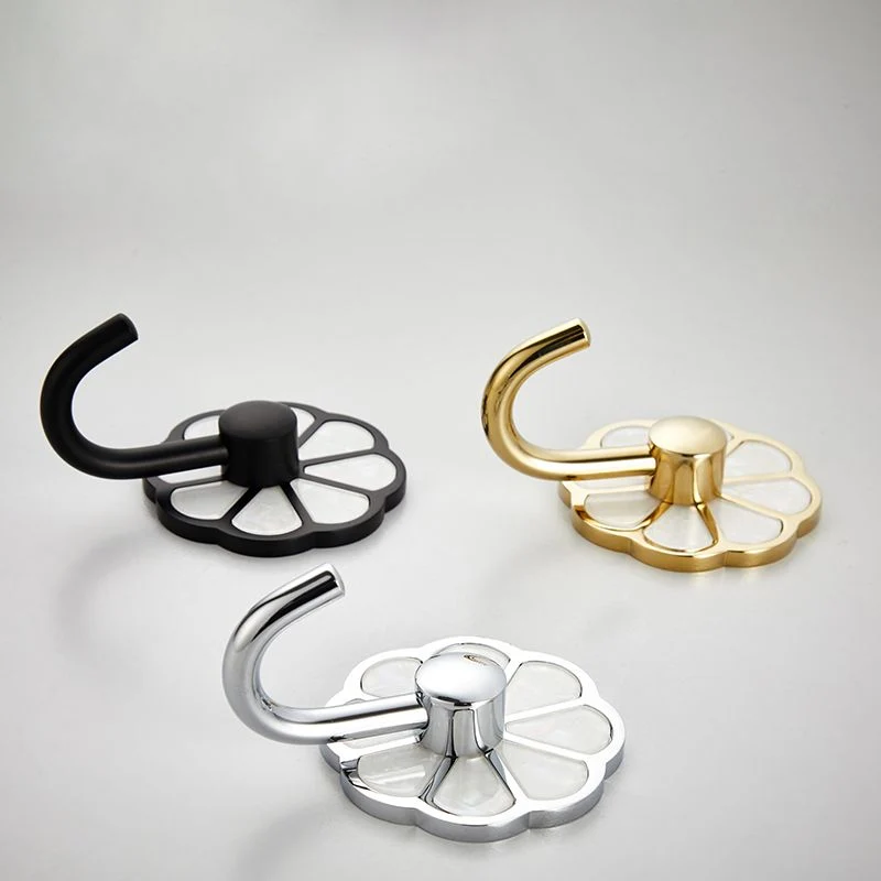 Juego de accesorios de baño de 10 piezas, gancho para bata resistente la corrosión de metal pulido Clearhalo