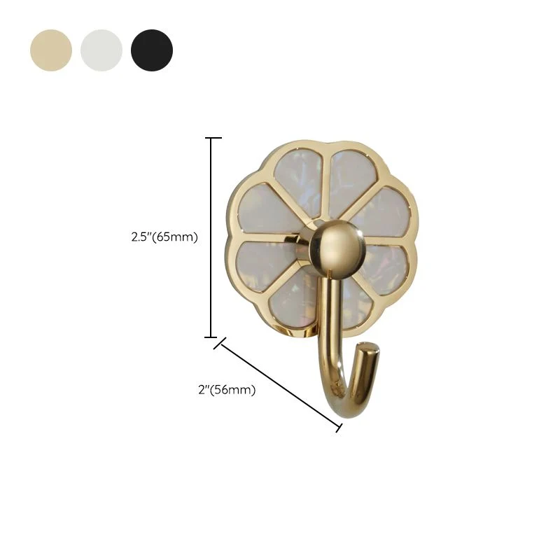 Juego de accesorios de baño de 10 piezas, gancho para bata resistente la corrosión de metal pulido Clearhalo