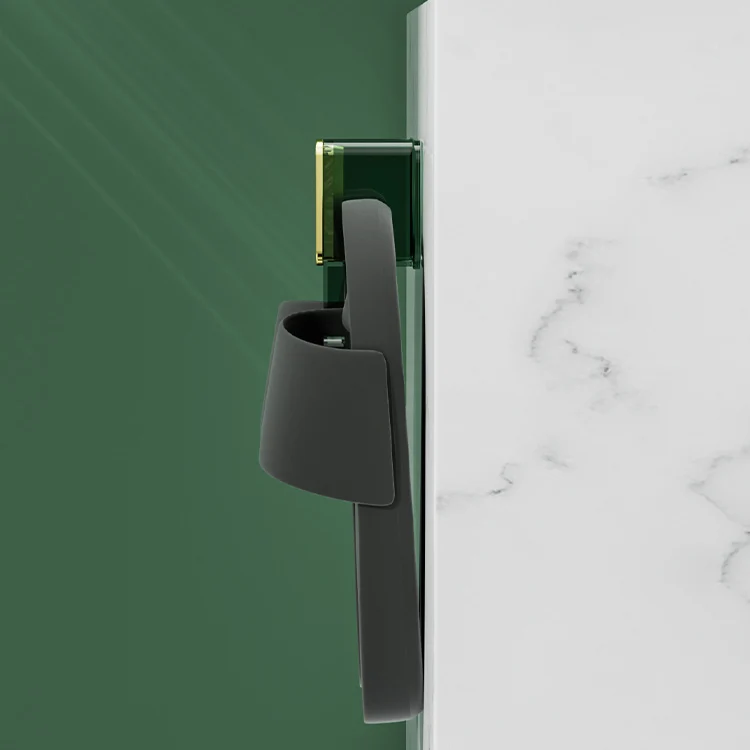 Juego de accesorios de baño de 5 piezas, ganchos para batas de 6,29 pulgadas de alto en estilo moderno Clearhalo