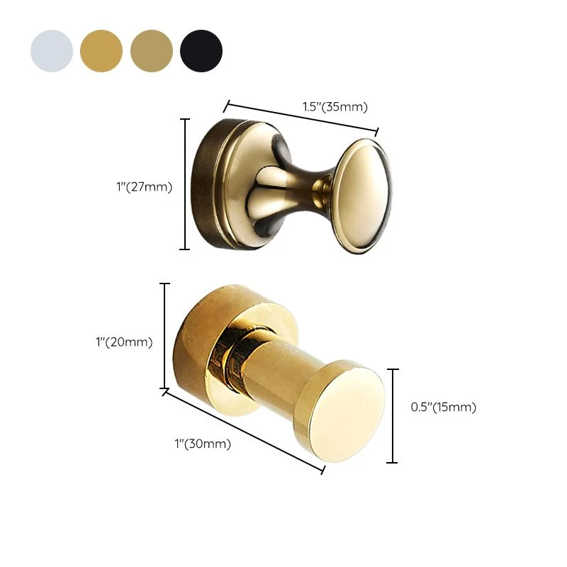 Juego de accesorios de baño de 10 piezas, juego de accesorios de baño moderno, ganchos para batas Clearhalo