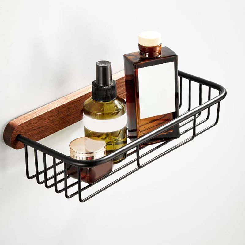 Juego de accesorios de baño de 7 piezas Juego de accesorios de baño de metal y madera maciza Clearhalo