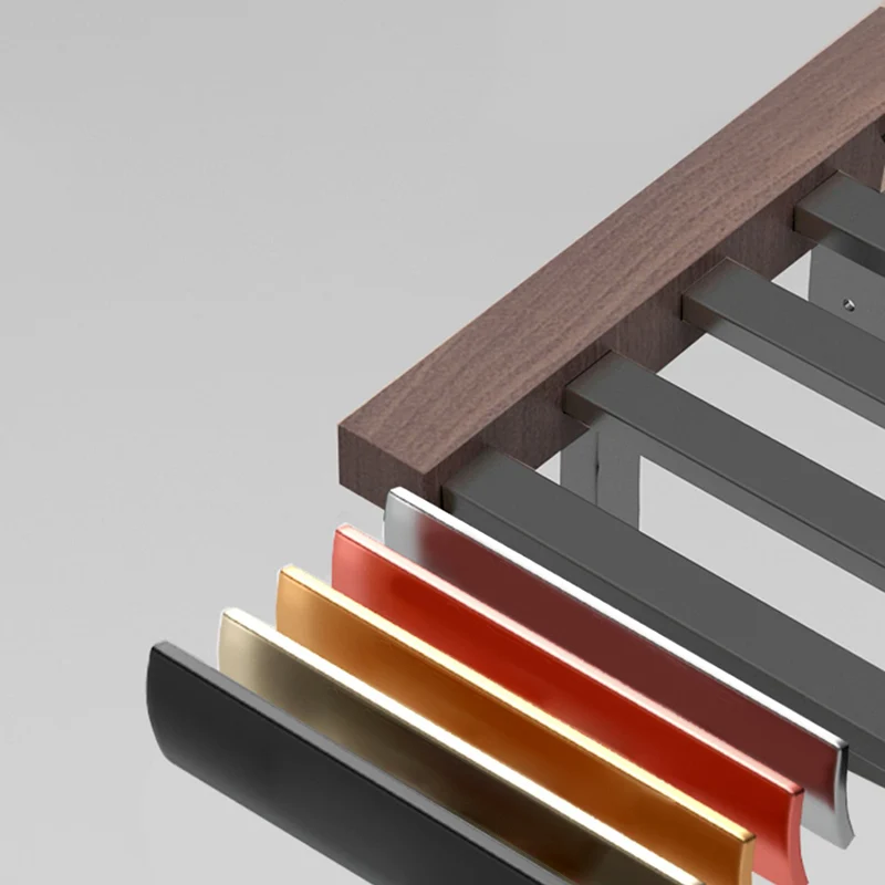 Juego de accesorios de baño de 7 piezas Juego de baño de metal con detalles en madera Clearhalo