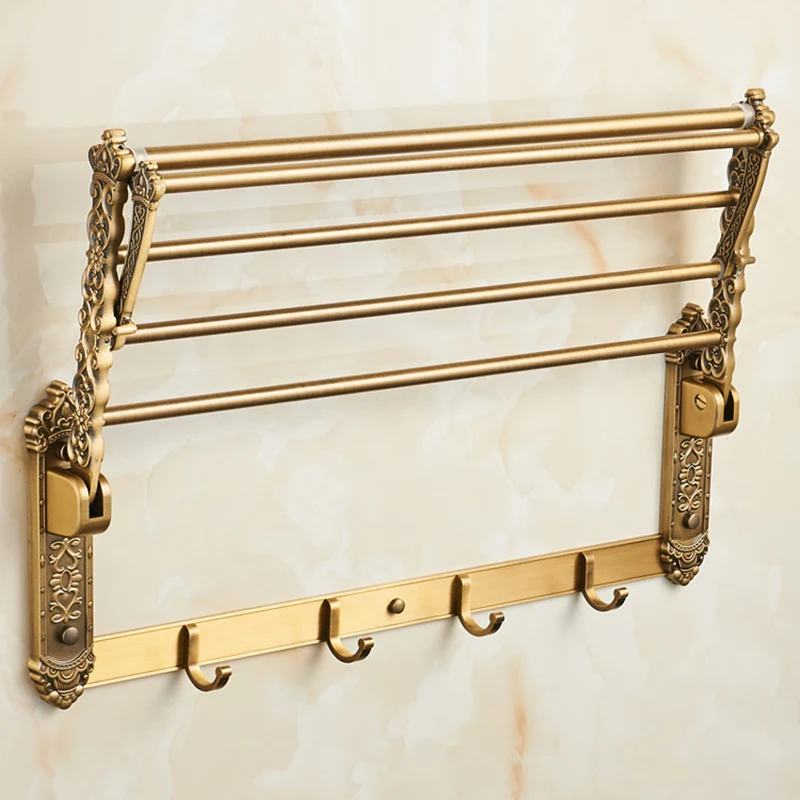 Juego de accesorios de baño tradicional Kit de accesorios de baño dorado Clearhalo