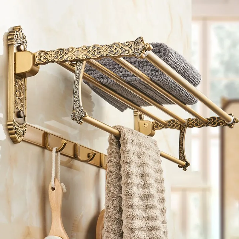 Juego de accesorios de baño tradicional Kit de accesorios de baño dorado Clearhalo