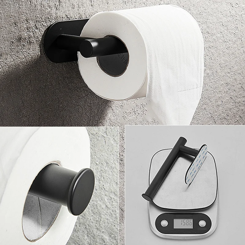 Juego de accesorios de baño tradicional de 4 piezas con aro para barra de toalla/portapapeles y gancho para bata Clearhalo
