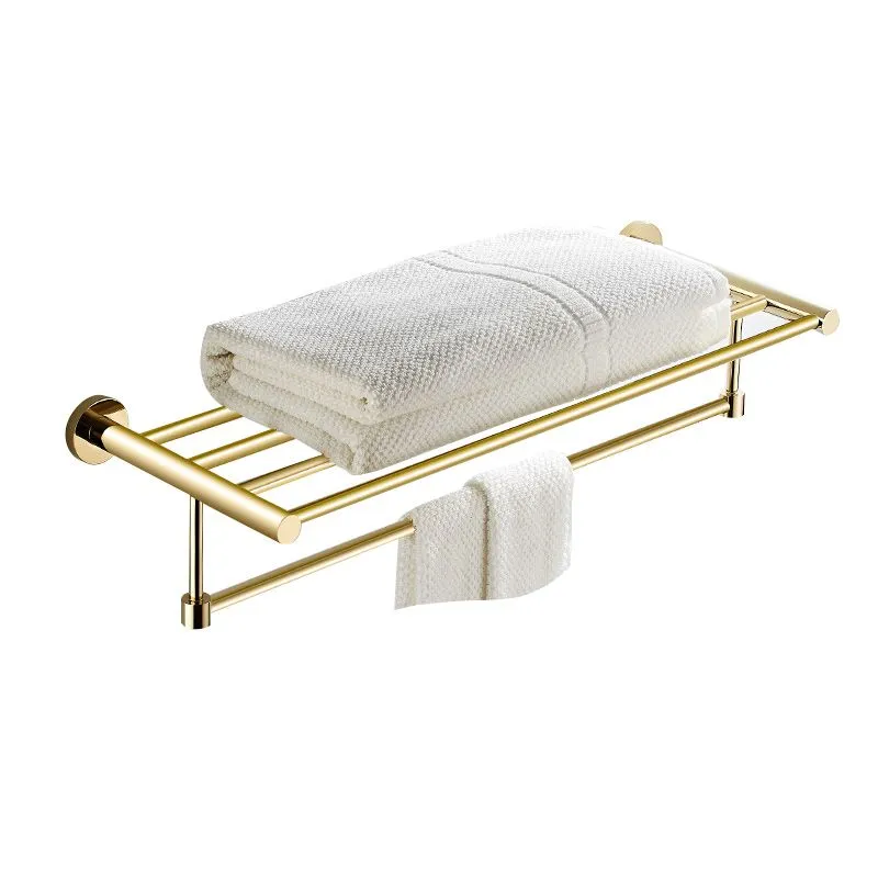 Juego de accesorios de baño tradicional de 4 piezas Juego de baño de latón en oro mate Clearhalo