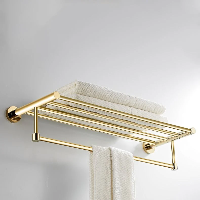 Juego de accesorios de baño tradicional de 4 piezas Juego de baño de latón en oro mate Clearhalo