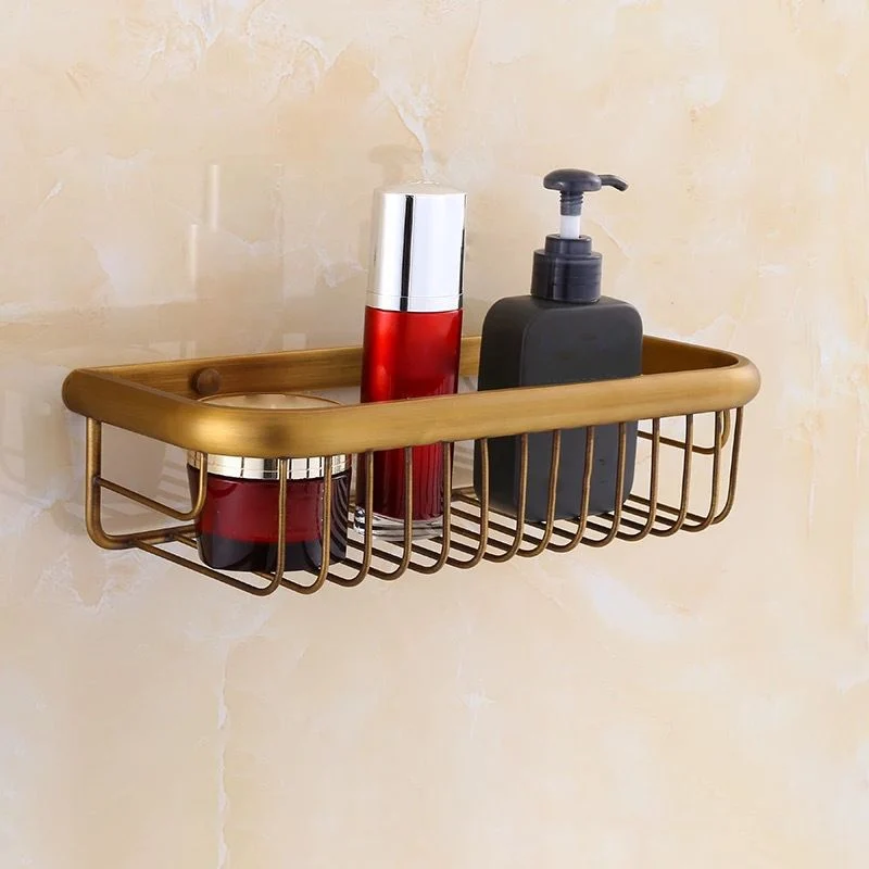 Juego de accesorios de baño tradicional de 4 piezas Juego de accesorios de baño de latón dorado Clearhalo