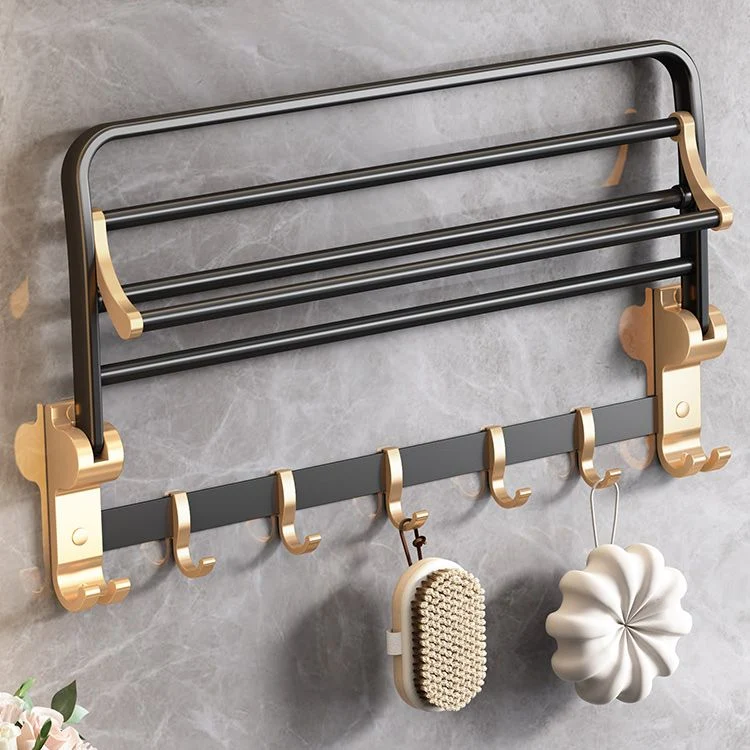 Juego de accesorios de baño tradicional de 7 piezas Kit de accesorios de baño de aluminio Clearhalo