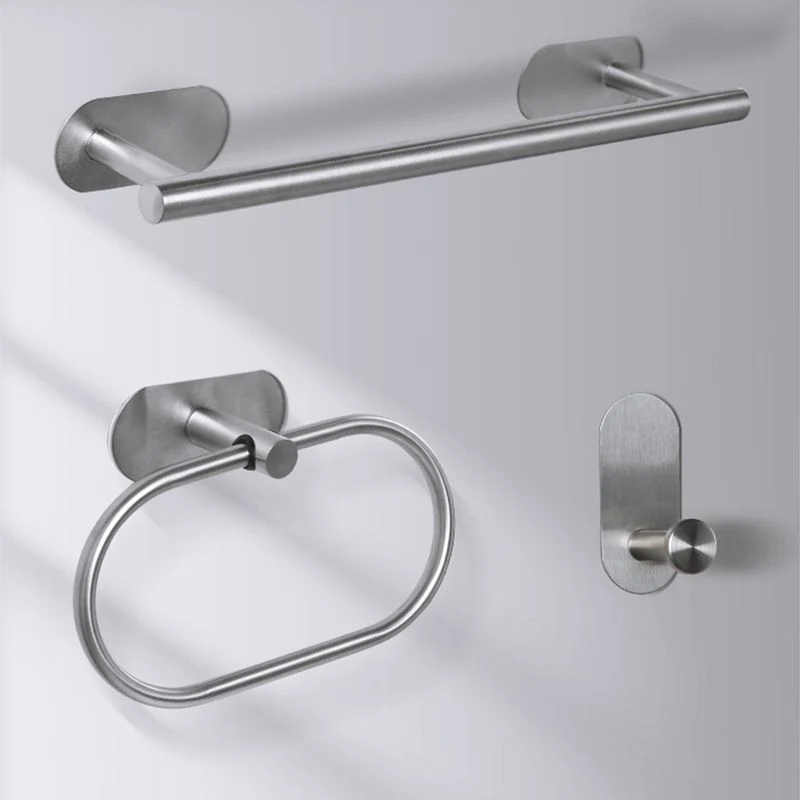 Juego de accesorios para baño de acero inoxidable Juego de baño moderno y sencillo Clearhalo