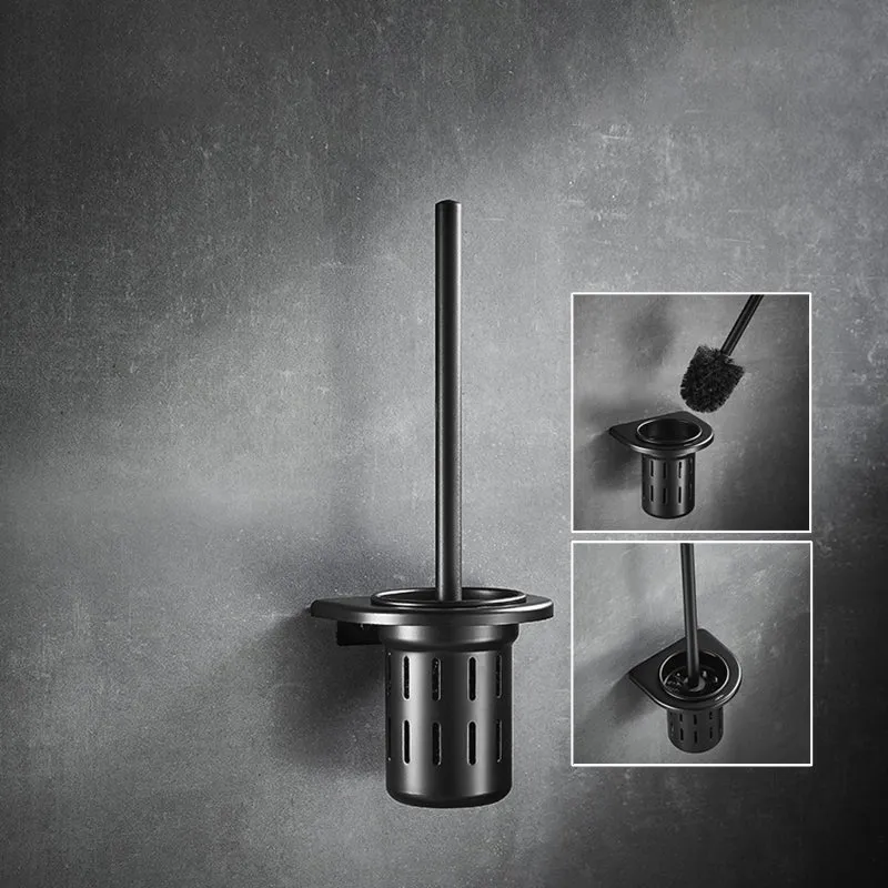Juego de accesorios para baño gris Juego de accesorios para baño de metal de 3 piezas Clearhalo