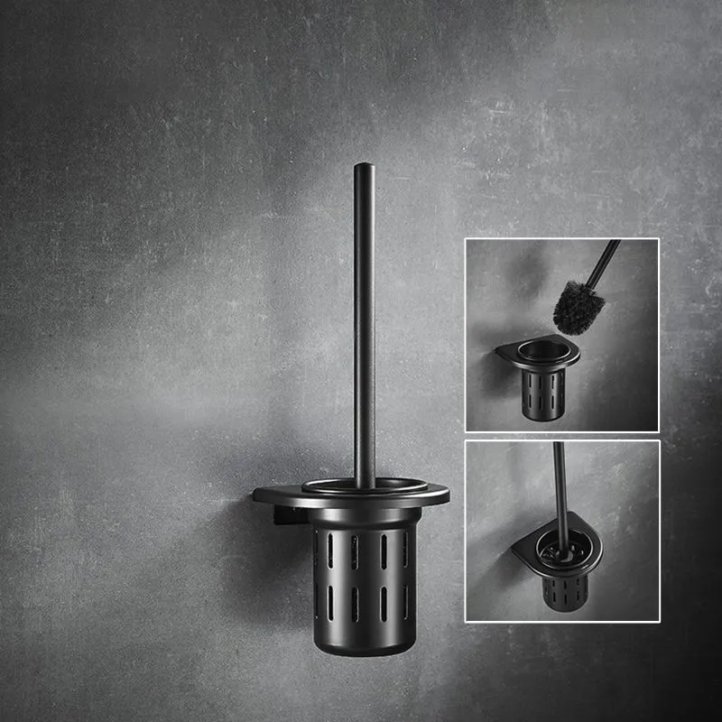 Juego de accesorios para baño gris Juego de accesorios para baño de metal de 3 piezas Clearhalo