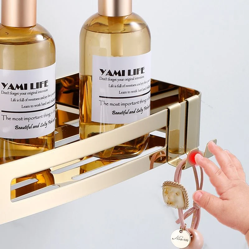 Juego de accesorios para baño moderno de 3 piezas en acero inoxidable, estante para baño Clearhalo