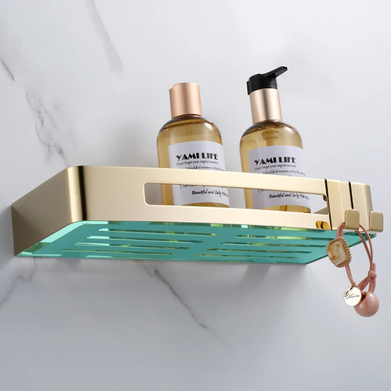 Juego de accesorios para baño moderno de 3 piezas en acero inoxidable, estante para baño Clearhalo