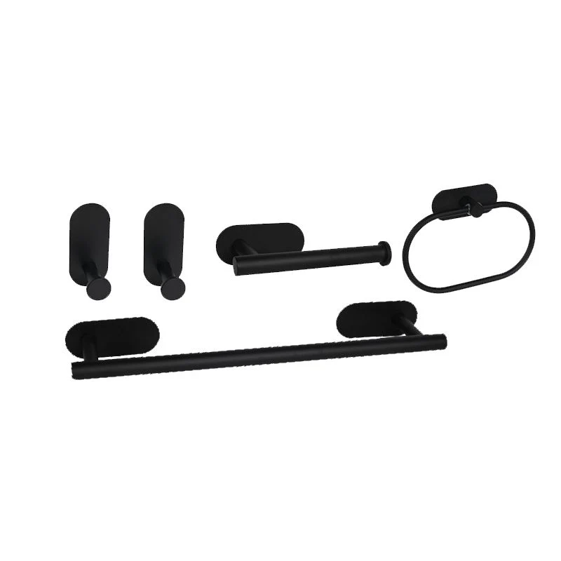 Juego de baño de acero inoxidable Juego de accesorios de baño simple de estilo moderno Clearhalo