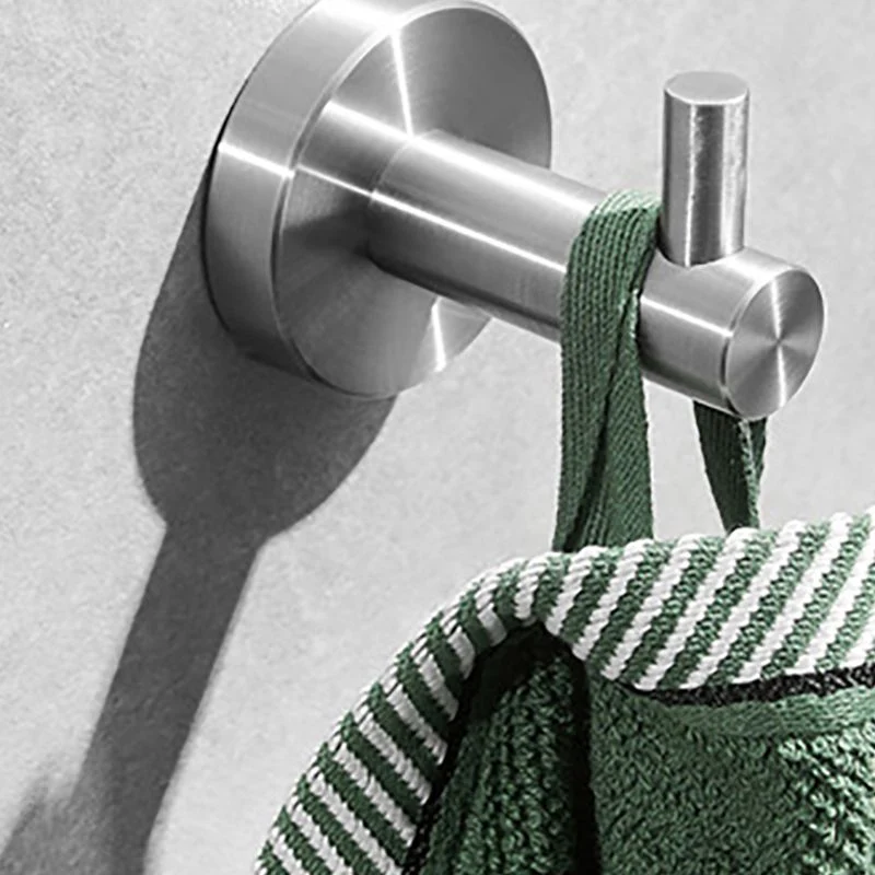 Juego de baño de acero inoxidable Juego de accesorios de baño simple de estilo moderno de 3 piezas Clearhalo