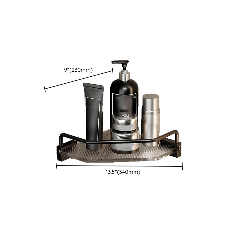 Juego de baño con acabado negro Juego de accesorios de baño metálicos y acrílicos en aluminio inoxidable Clearhalo