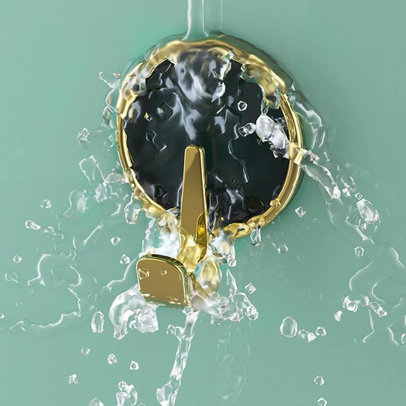 Juego de baño contemporáneo de 8 piezas, ganchos para batas de 2,91 pulgadas de alto Clearhalo