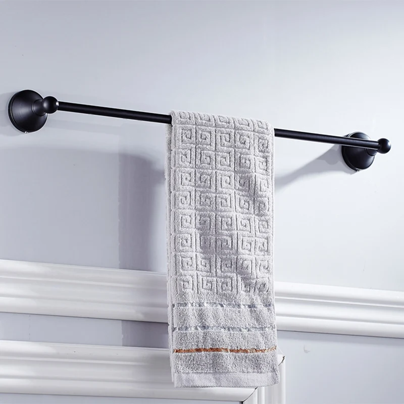 Juego de baño de metal Juego de accesorios de baño negro de estilo tradicional de 4 piezas Clearhalo