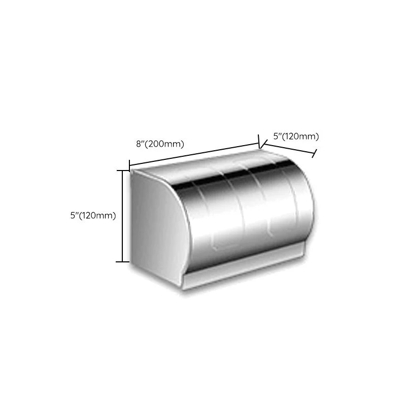 Juego de baño moderno de acero inoxidable, soporte de papel, estante para baño, herrajes para baño Clearhalo