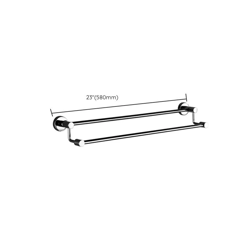 Juego de baño moderno con barra de toalla y herrajes para baño de acero inoxidable Clearhalo