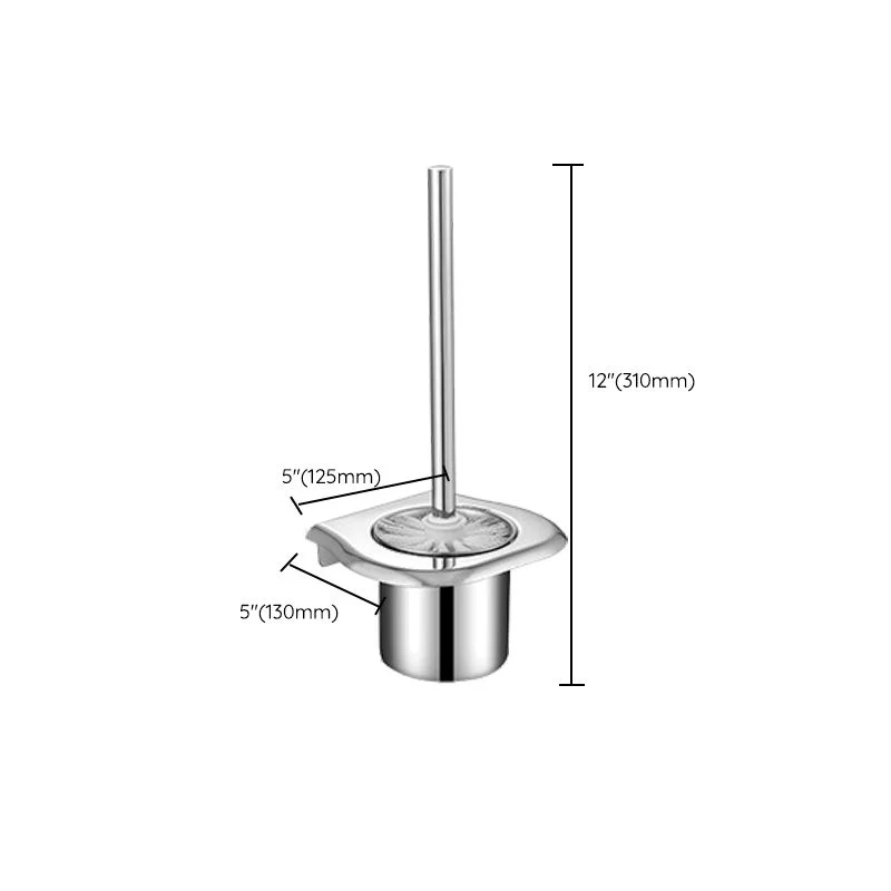 Juego de baño moderno, estante de baño de acero inoxidable, kit de accesorios para baño Clearhalo