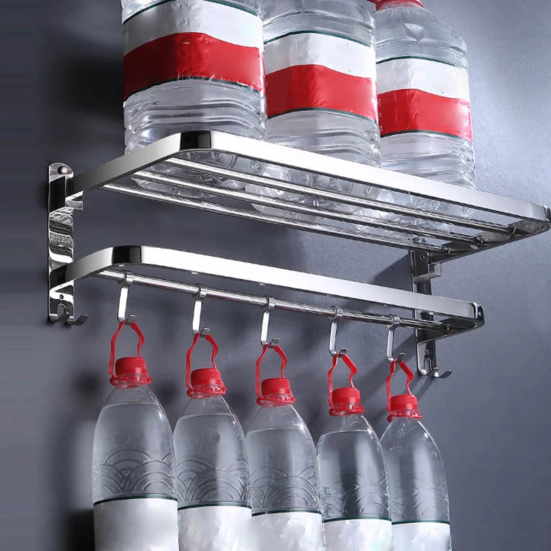 Juego de baño moderno, estante de baño de acero inoxidable, kit de accesorios para baño Clearhalo