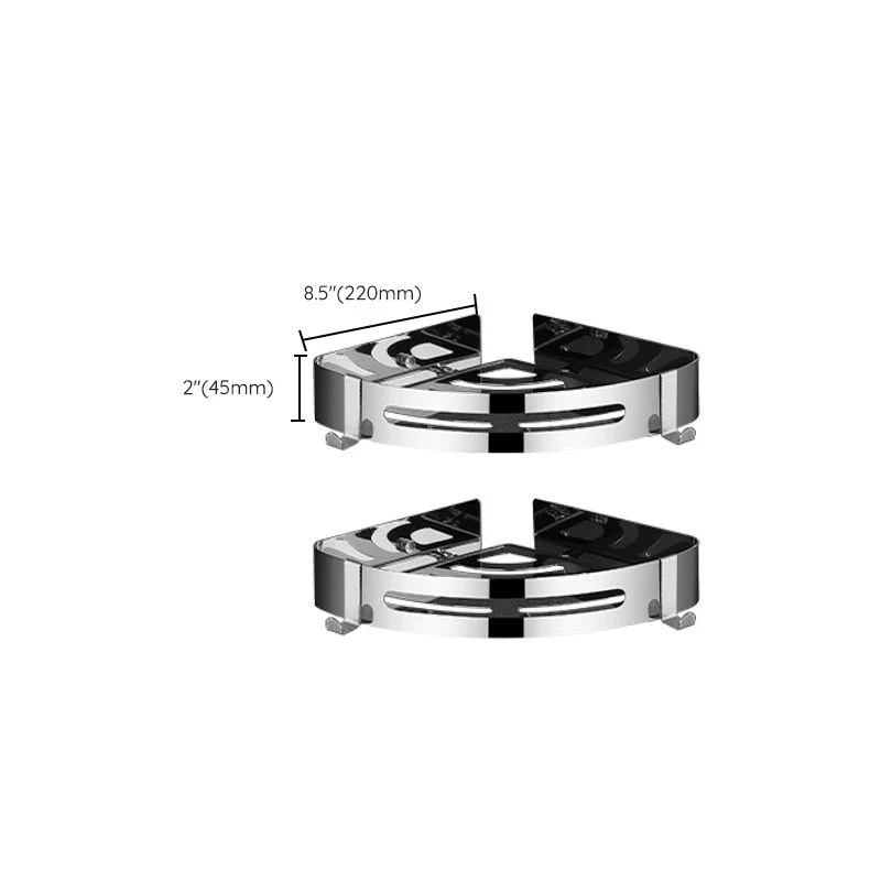 Juego de baño moderno, estante de baño de acero inoxidable, kit de accesorios para baño Clearhalo