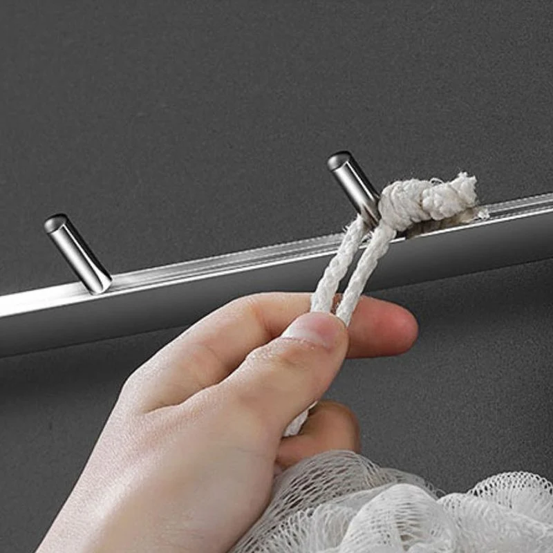 Juego de baño moderno, estante de baño de acero inoxidable, soporte de papel, Kit de accesorios de baño Clearhalo
