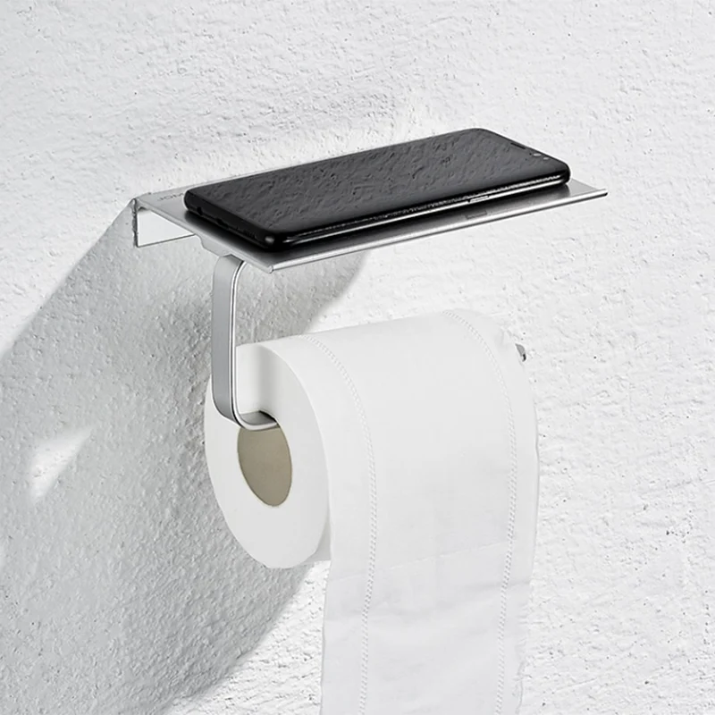 Juego de baño moderno, soporte de papel, estante de baño, Kit de accesorios de baño de acero inoxidable Clearhalo