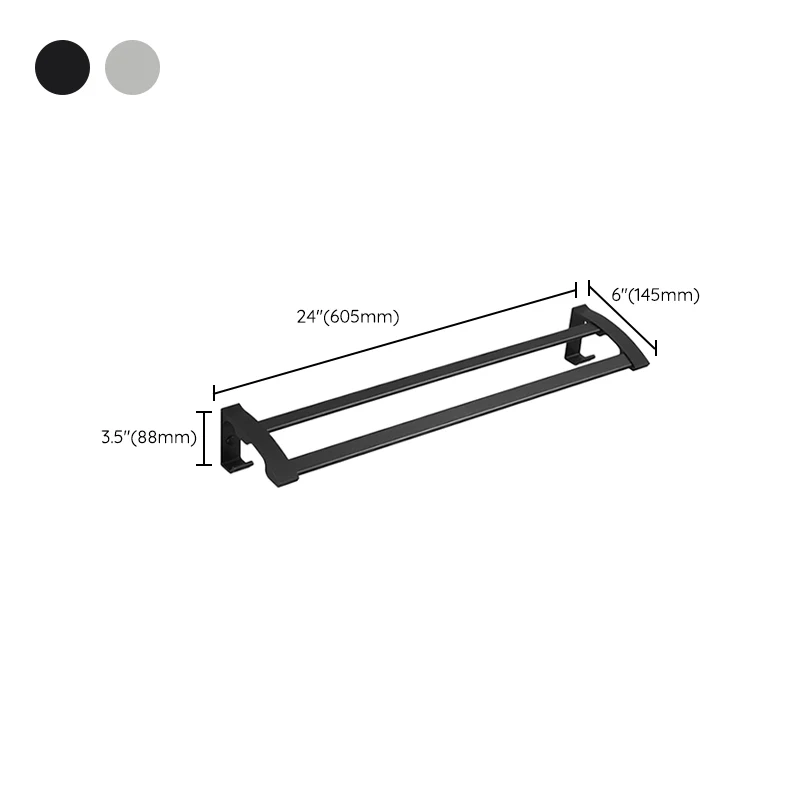 Juego de baño moderno, soporte de papel, juego de accesorios de baño de 5 piezas Clearhalo