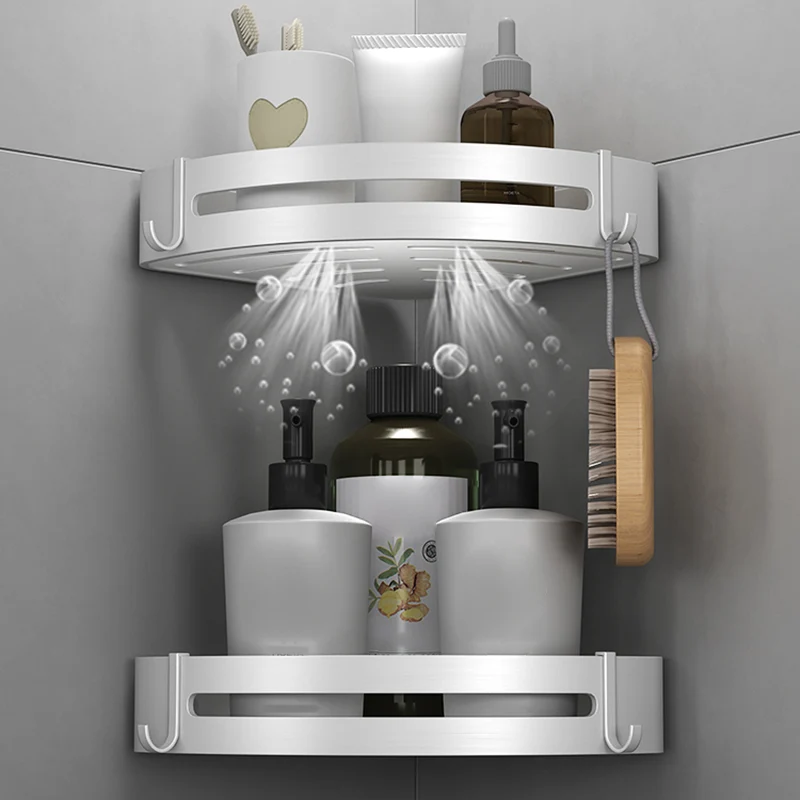 Juego de baño plateado Accesorio de baño moderno antioxidante como individual o como conjunto Clearhalo