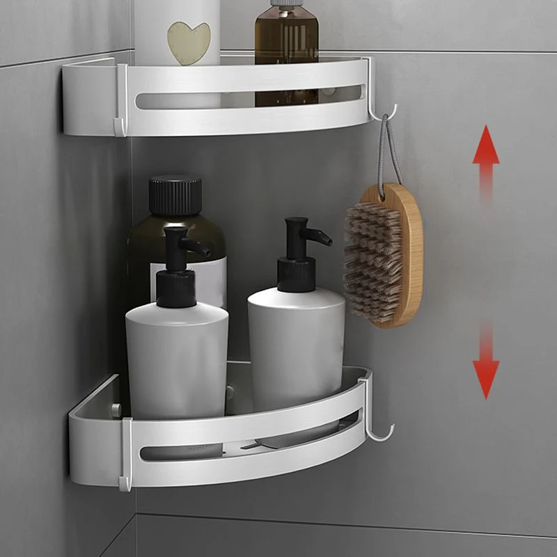 Juego de baño plateado Accesorio de baño moderno antioxidante como individual o como conjunto Clearhalo