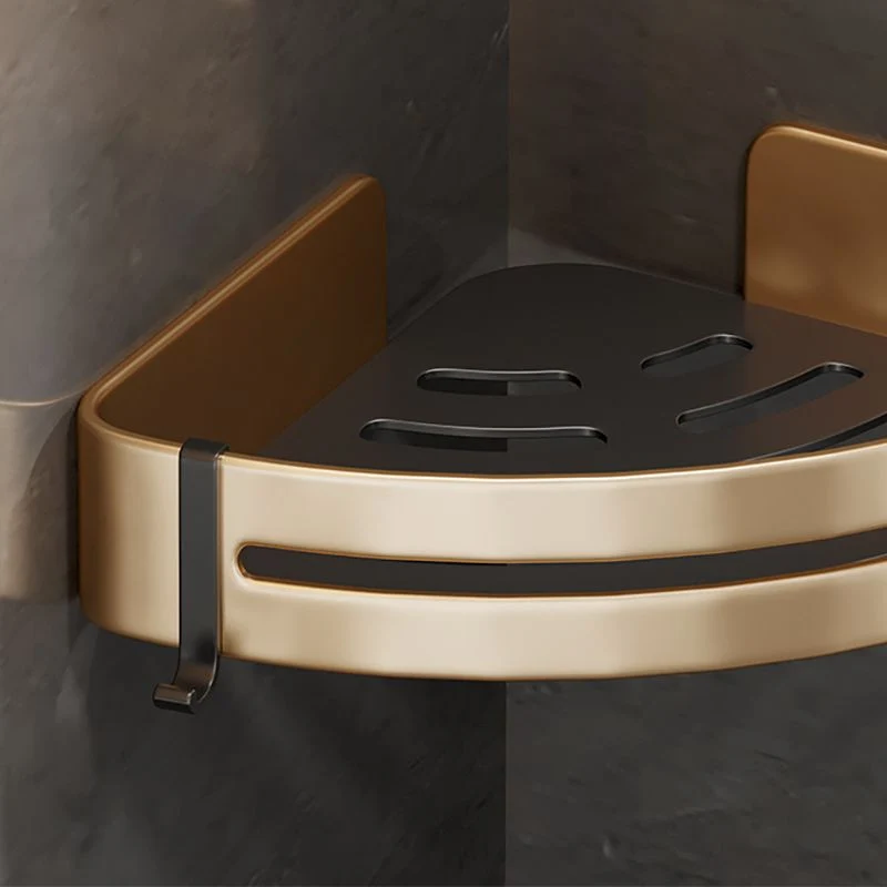 Juego de herrajes para baño dorado moderno, estante para baño, juego de herrajes para baño Clearhalo