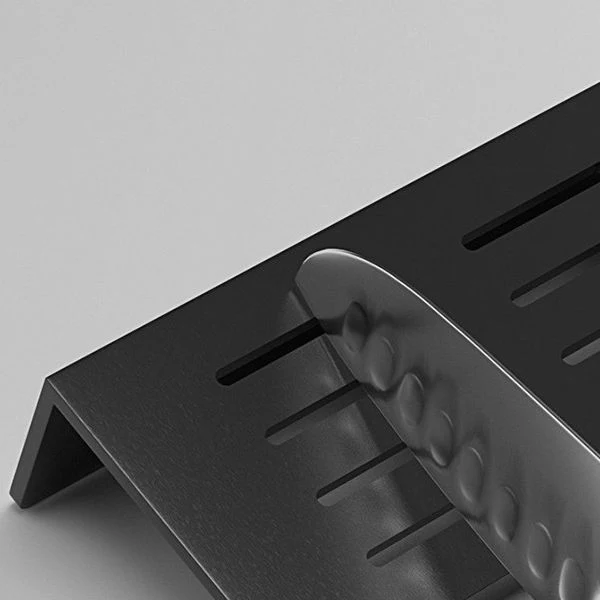 Juego de herrajes para baño de estilo moderno de 2 piezas, estante para baño en aluminio Clearhalo