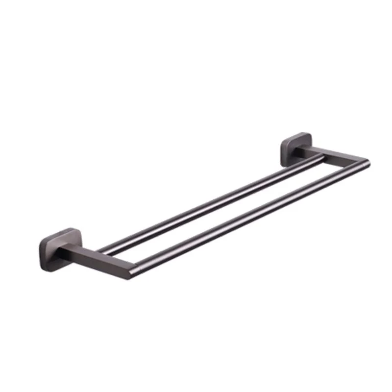 Juego de herrajes para baño de metal moderno Juego de herrajes para accesorios de baño negros Clearhalo