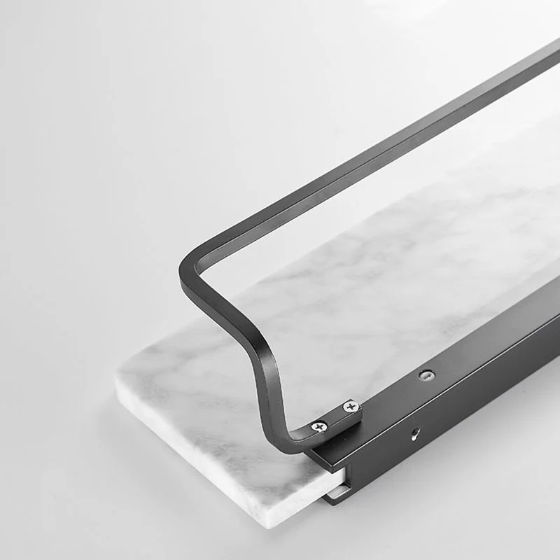 Juego de herrajes para baño de metal y mármol, individualmente o como juego, en negro Clearhalo