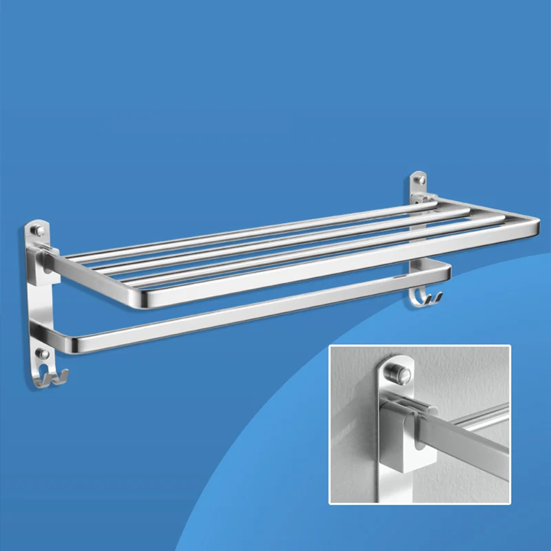 Juego de herrajes para baño de metal plateado, juego de herrajes para baño de 4 piezas Clearhalo