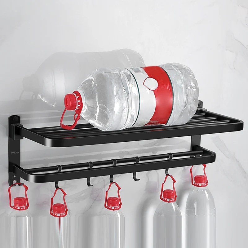 Juego de herrajes para baño negro mate Juego de herrajes para accesorios de baño modernos Clearhalo