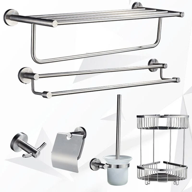 Juego de herrajes para baño tradicional cromado Juego de baño de acero inoxidable Clearhalo