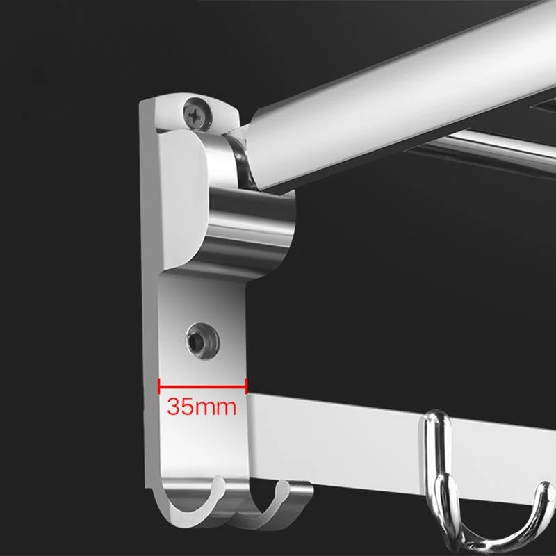 Juego moderno de accesorios para baño con soporte de papel y estante de baño de acero inoxidable Clearhalo