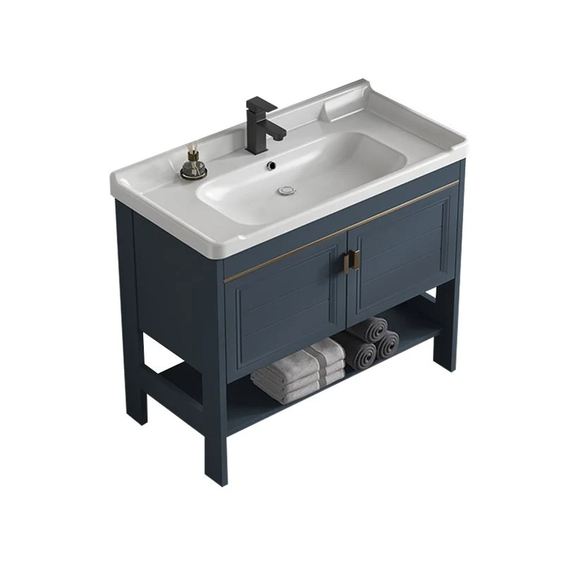 Juego de tocador de baño Glam, grifo independiente incluido, tocador para lavabo de baño Clearhalo